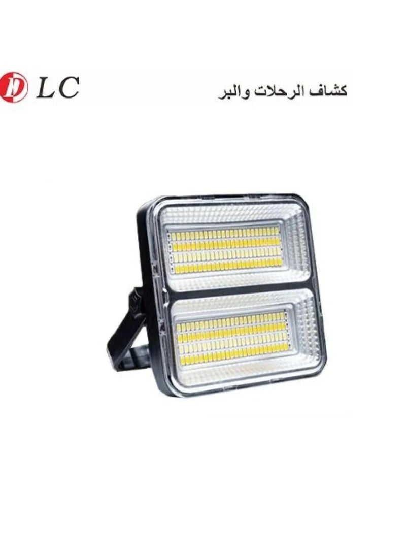 دي إل سي  كشاف LED قابل لإعادة الشحن بالطاقة الشمسية للتخييم والسفر في الهواء الطلق والاستخدام في حالات الطوارئ، بتصميم لوحة مزدوجة عالية السطوع - Image 2