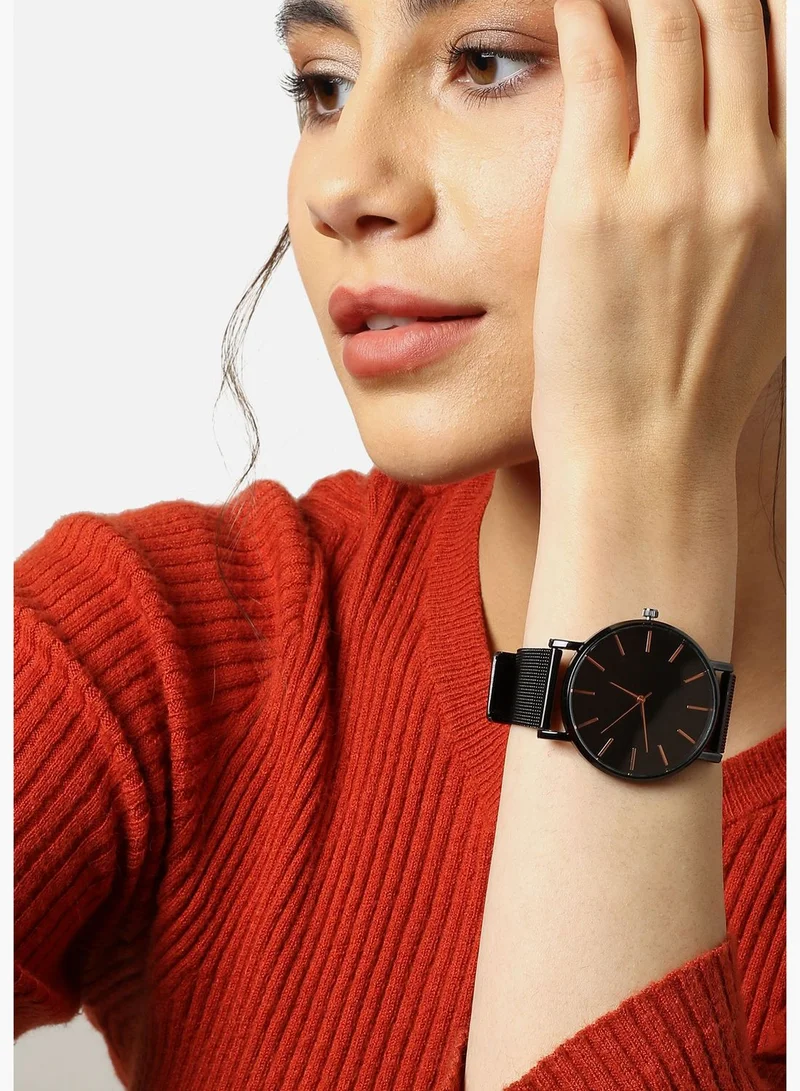 Haute Sauce Metal Strap Analog Watch