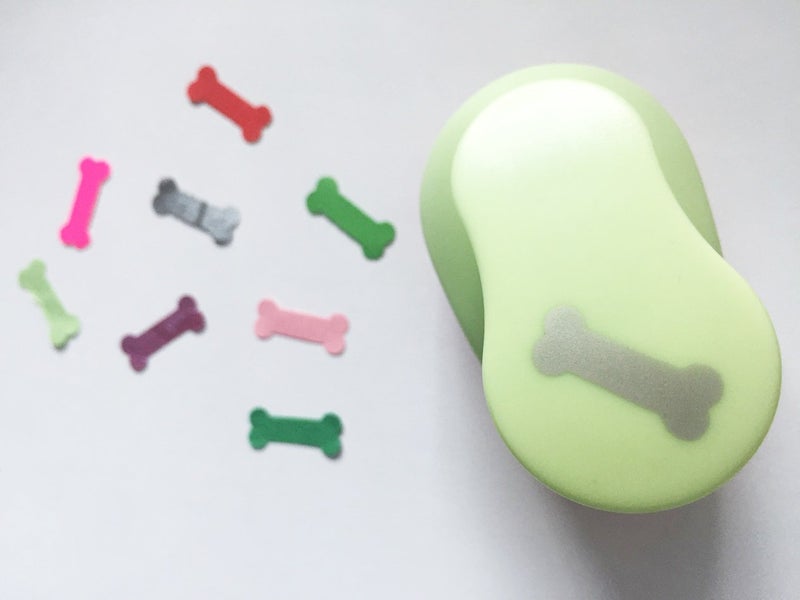 Carykon Dog & Bone 1" Clever Lever Craft Punch Paper Cutting Shape, Pack of 2 - Image 5