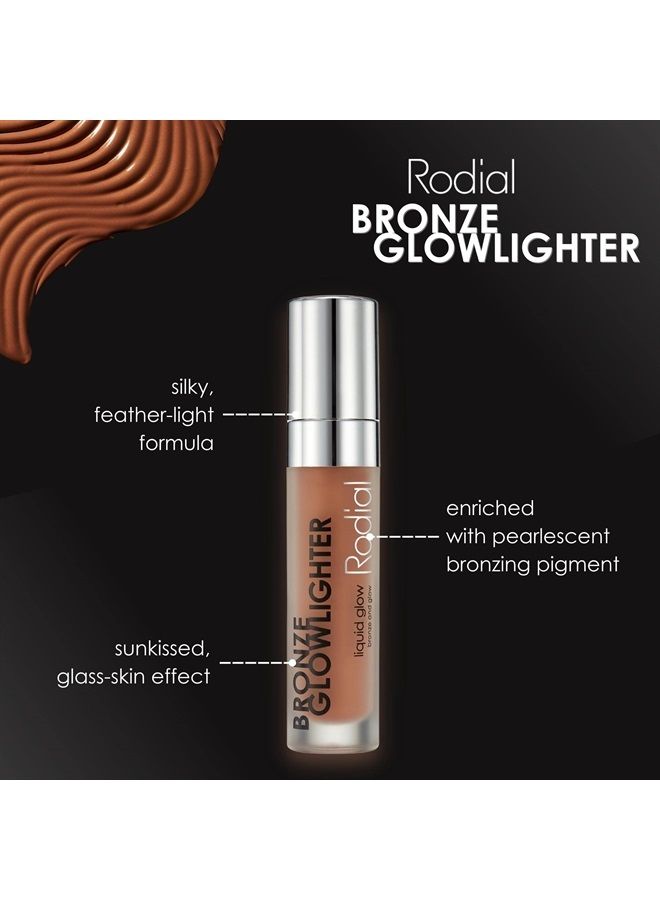Rodial Bronze Glowlighter 0.2 fl oz, Cream Bronzer for Instant Skin Luminosity, Vit E Vit B Hydrating Liquid Bronzer for Contours and Whole Complexion, Light Formula, Pearlescent Bronzing Pigment - Image 1