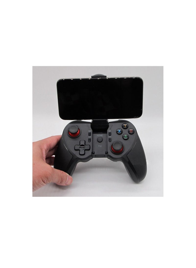 Generic - T12 Mobile Game Controller Bluetooth Wired wireless Gamepad Gaming Joystick Suitable for Android IOS PC Smart TV PS3 compatible with most popular games - Image 1