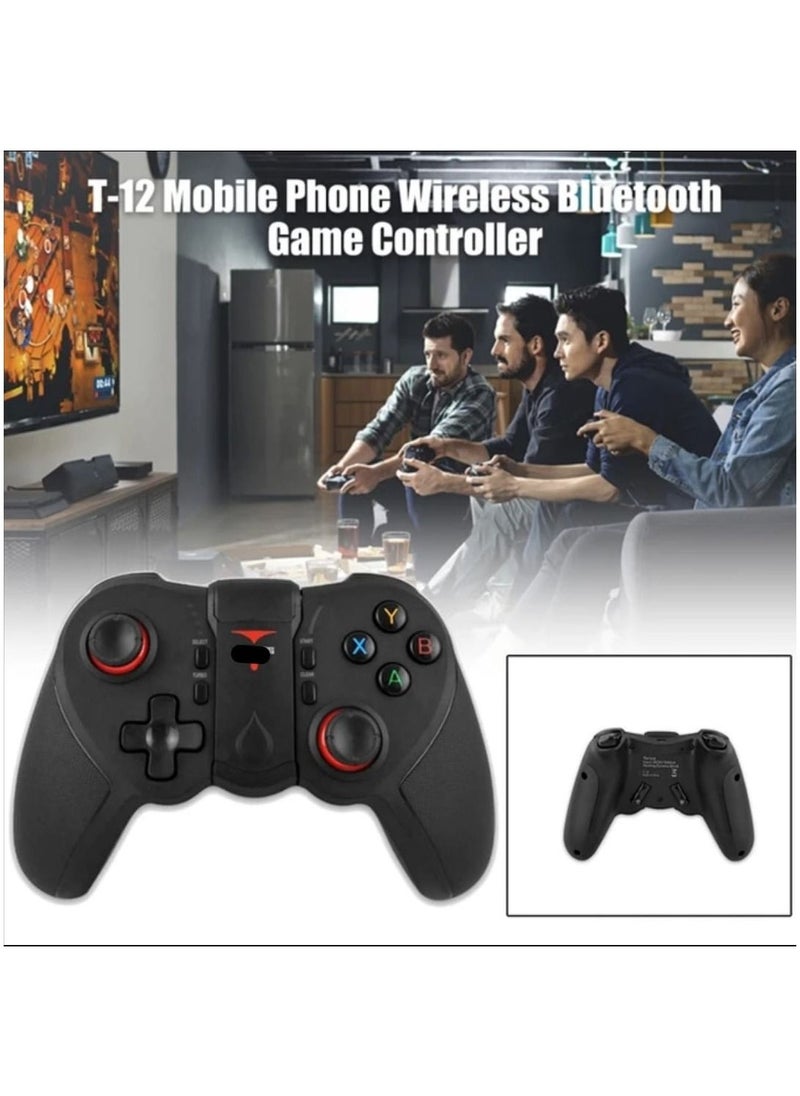 Generic - T12 Mobile Game Controller Bluetooth Wired wireless Gamepad Gaming Joystick Suitable for Android IOS PC Smart TV PS3 compatible with most popular games - Image 1