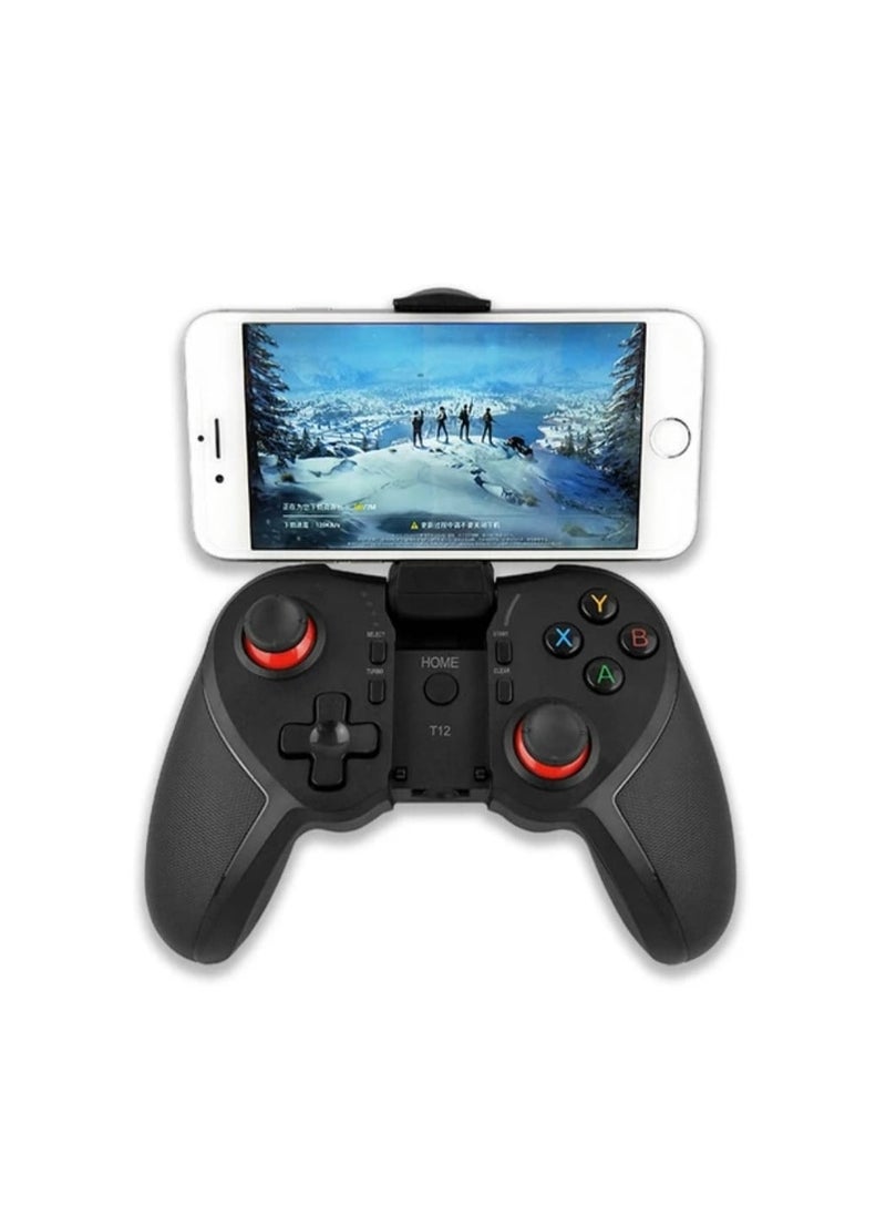 Generic - T12 Mobile Game Controller Bluetooth Wired wireless Gamepad Gaming Joystick Suitable for Android IOS PC Smart TV PS3 compatible with most popular games - Image 1