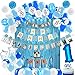 PartyHooman Boy 1st Birthday Decors Package With Photo Banner Backdrop Crown High Chair Banner Supplies - Image 2