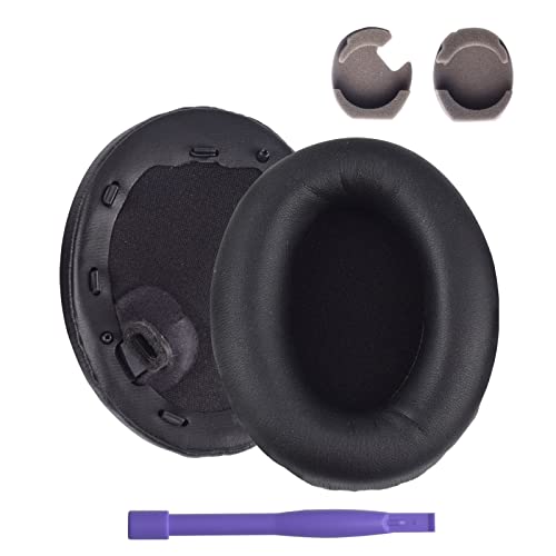 Saipomor WH1000XM4 Ear Cushions Replacement Noise Isolation Ear Pads Compatible with Sony WH1000XM4 Wireless Noise Canceling OverEar Headphones Added Thickness Plastic Stick - Image 1