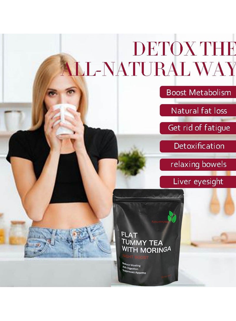 FLATTERMONN 28 Day Detox Slimming Weight Loss Tea ,Flat Tummy Tea, Boost Metabolism, Suppress Appetite, Detoxify and Slim Down,Promotes Fat Digestion and Absorption, Aids Bowel Movement, Supports Stomach Health, Reduces Accumulation of Abdominal Fat - Image 4