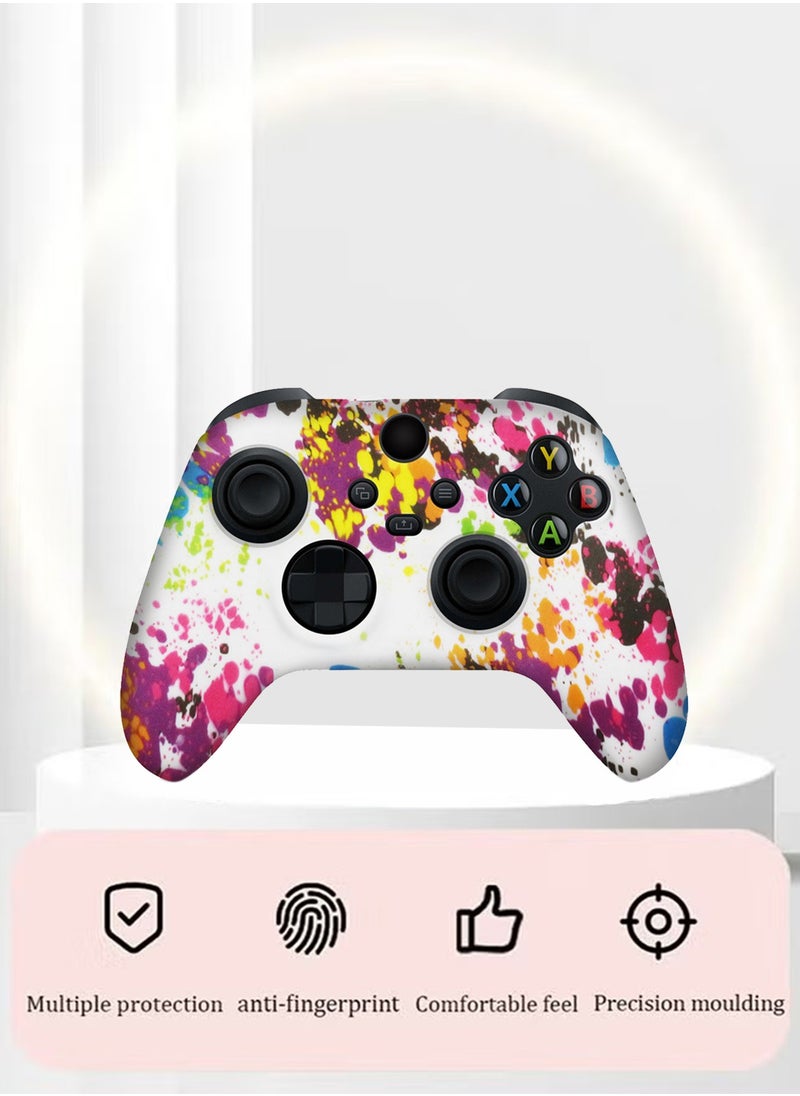 X-level Soft Silicone Protective Case Cover for Xbox Series S/X Controller, Non-Slip No Interference Skin Protector Case Full Protection Cover for Xbox Series S/X Wireless Controller with 2 Thumb Grip Caps  - Image 5