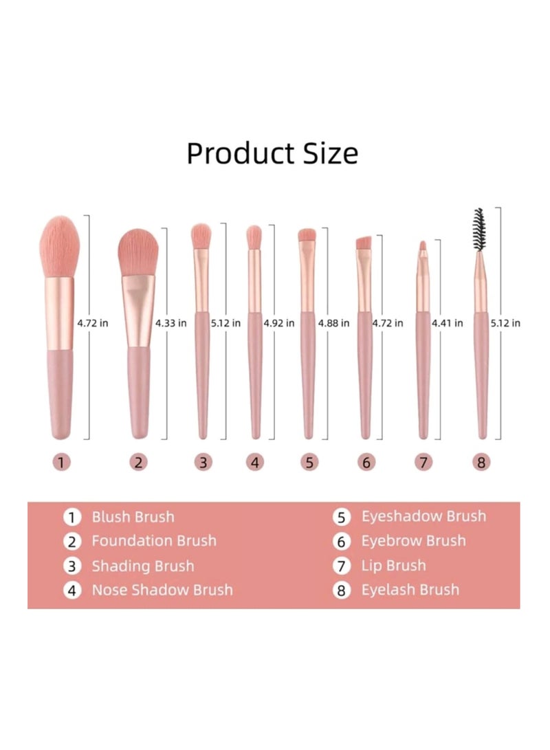 شي إن 8 قطع مجموعة من فرش صغيرة باللون الوردي - Image 2