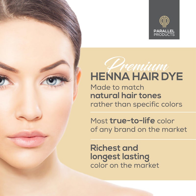 Parallel Products Spot Color Henna Kit - Henna Hair Dye - 5 grams - Tint for Professional Spot Coloring - With Nourishing Oil, Mixing Dish and Application Brush - Root Touch Up (Medium Brown) - Image 4