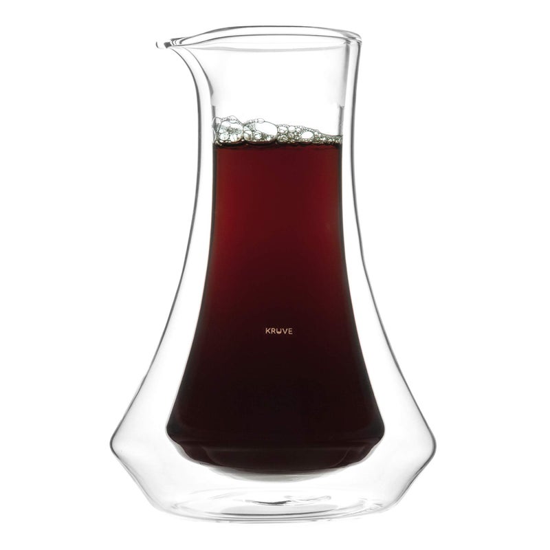 Kruve KRUVE EVOKE Coffee Carafe  Elegant DoubleWall Glass Design 20oz 600ml Capacity for Perfectly Brewed Coffee Ideal for Entertaining Guests and Coffee Lovers Keeps Your Brew Hot and Hands Cool 