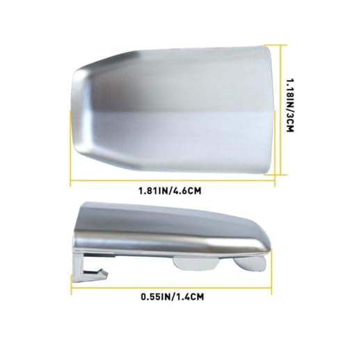 Vehjunc Front Outside Door Handle Lock Cylinder Cover for Cadillac Escalade 2015-2019 - Image 4