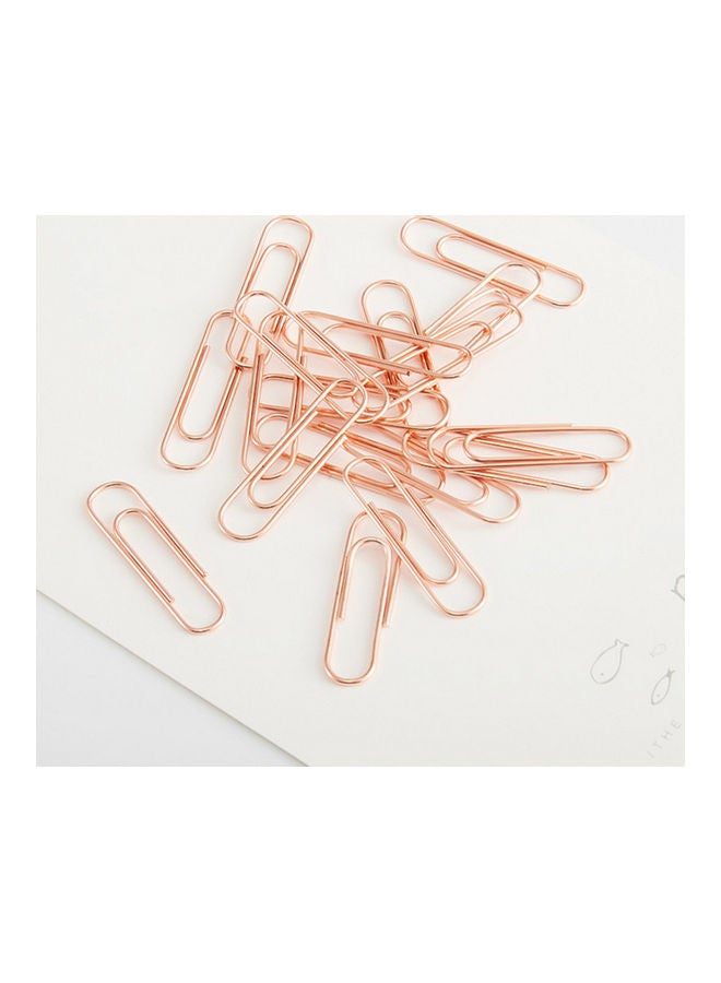NIBEMINENT Metal Binders Paperclips Set Rose Gold - Image 2
