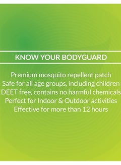 Bodyguard Bodyguard Natural Mosquito Repellent Patches | Bug Repellent Patches | Premium Mosquito Patches for Kids, Adults, Camping, Travel, Outdoors & Home Protection( 4 X 24 Count)  - Image 5