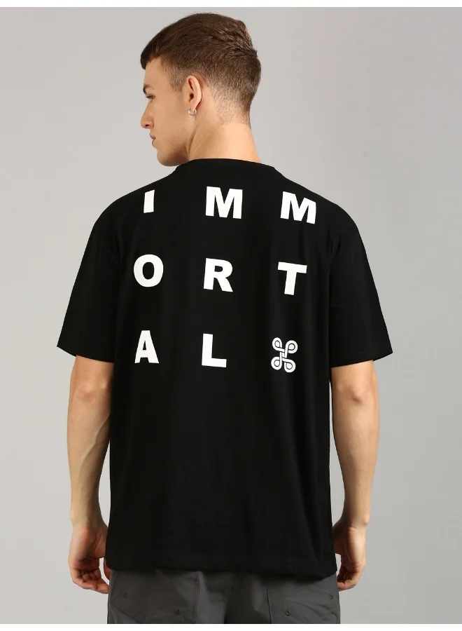 جوفن Black Oversized T-Shirt for Men