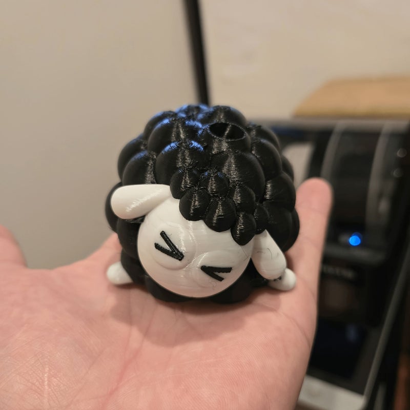 Black Sheep Shaped Ipad Stand Cartoon Desktop Organizer Compatible With Apple Pencil Holder - Image 3