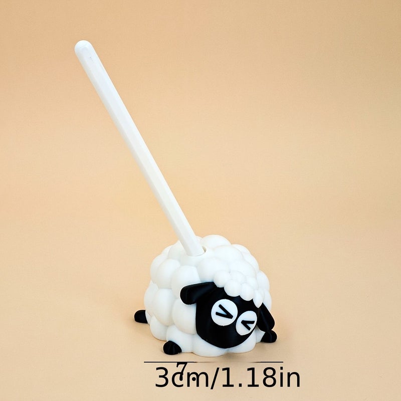 Black Sheep Shaped Ipad Stand Cartoon Desktop Organizer Compatible With Apple Pencil Holder - Image 2