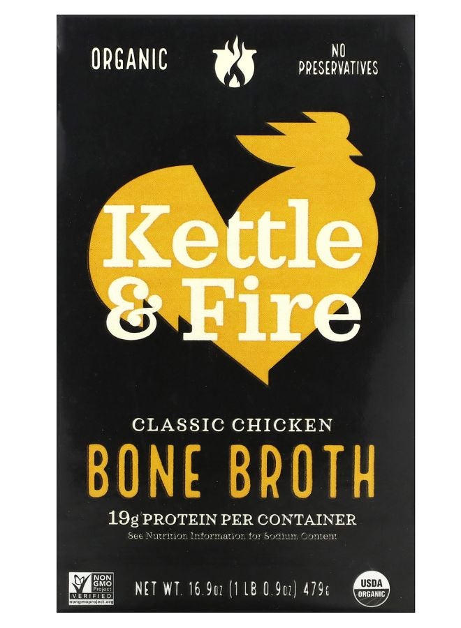 KETTLE مرق العظام دجاج كلاسيكي 16.9 أونصة (479 جرام)