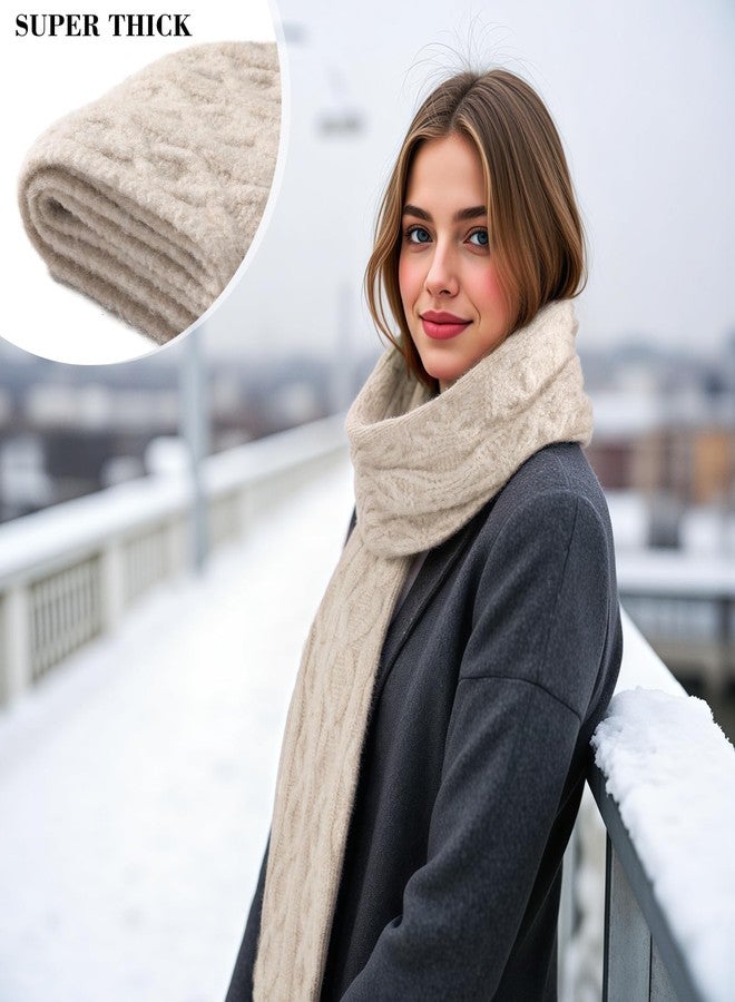 TOBEHIGHER Beign Warm Autumn and Winter Scarf, Unisex Pure Color Winter Neck Warm Knitting - Image 5