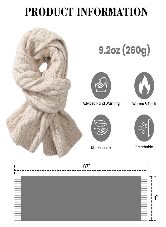 TOBEHIGHER Beign Warm Autumn and Winter Scarf, Unisex Pure Color Winter Neck Warm Knitting - Image 2