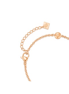 CERRUTI 1881 Ottavia Rose Gold-Plated Bracelet, White Mother of Pearl Floral Charm For Women  - Image 3