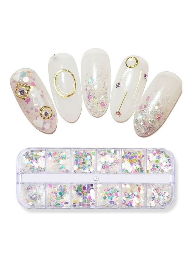 طقم أحجار لامعة للأظافر متعدد الألوان - Image 1