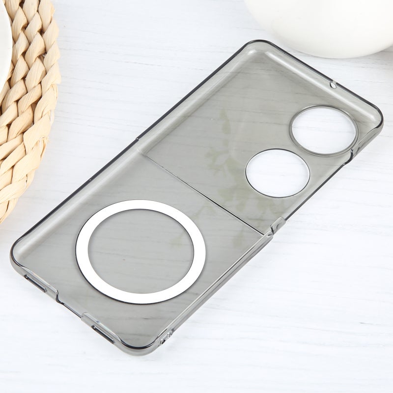BURAQ Case Cover For Huawei P50 Pocket MagSafe All-Inclusive Shockproof PC Phone Case(Frosted Black) - Image 4