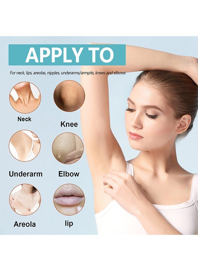 إيلهو كريم علاج Acanthosis Nigricans - مع حمض اللاكتيك ، كريم الريتينول الذي تم اختباره من قبل أطباء الأمراض الجلدية ، كريم إزالة فرط التصبغ ، لأجزاء الجسم الداكنة مثل مفاصل الكاحلين في الرقبة والإبطين 50 جرام - Image 4