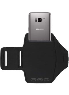NuSense Cell Phone Running Armband Waterproof Protective Holder Pouch Case For Gym Running For Iphone 6 6S 7 7S 8 Plus Touch Samsung Galaxy S8 S7 S6 S5 Pixel Note 4 5 Edge Htc One Android Black  - Image 3