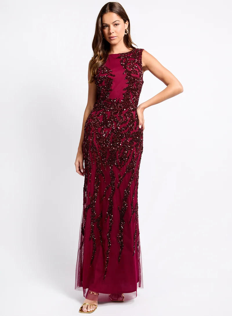 Little Mistress Sequin Formal Dress