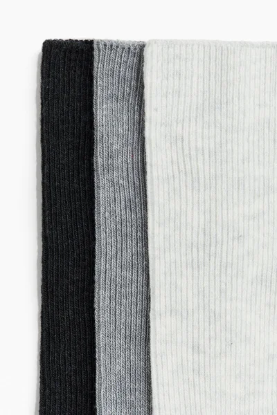 H&M 3-Pack Ribbed Socks