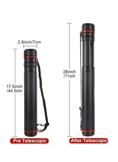 FVIEXE 3PCS Poster Tube, Small Poster Tube with Strap, Art & Poster Storage Transport Tubes, Carry Document, Blueprint, Drawing and Artwork, Round Poster Holder Tube Cases Expand from 17.5 to 28 Inch  - Image 2