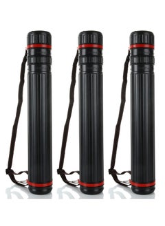 FVIEXE 3PCS Poster Tube, Small Poster Tube with Strap, Art & Poster Storage Transport Tubes, Carry Document, Blueprint, Drawing and Artwork, Round Poster Holder Tube Cases Expand from 17.5 to 28 Inch  - Image 1
