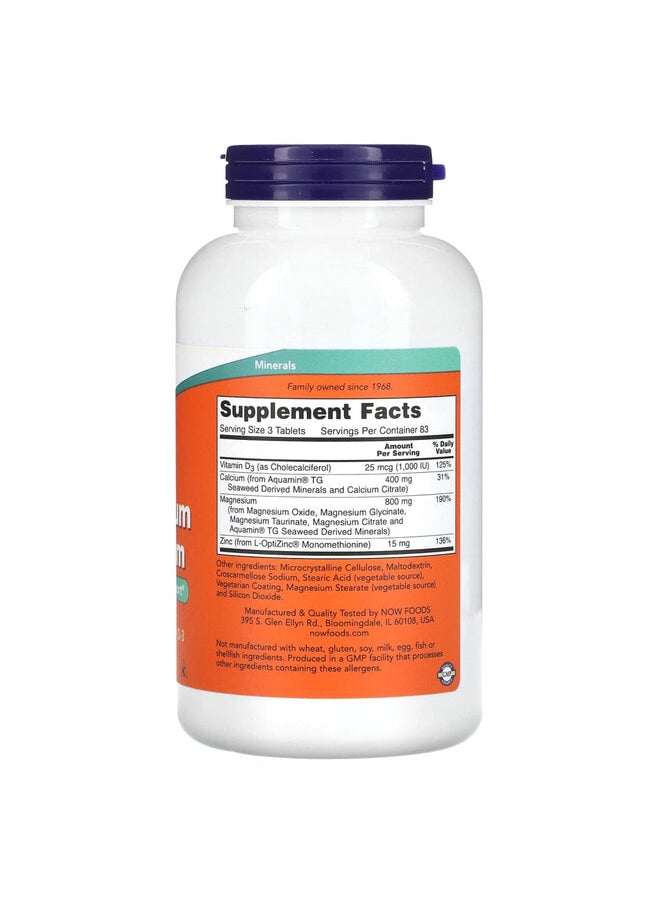 now Magnesium & Calcium, 250 Tablets  - Image 2