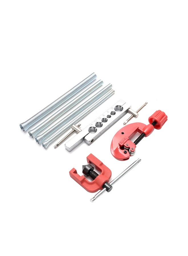 LAWAZIM 7 Piece Copper Pipe Cutter Set - Rotary Tubing Cutter (6-15mm) for Copper, Aluminium & PVC Pipes, Adjustable Pipe Flaring Tool, Deburring Tool for Plumbing, HVAC, Refrigeration & Home Repair - Image 3