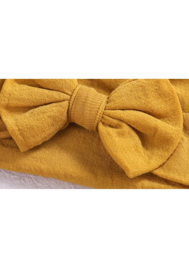 Generic 4PCS Baby Nylon Headbands Hairbands, Baby Bow Headband, Hair Bow Elastics Handmade Hair Accessories for Baby Girls Newborn Infant Toddlers Kids - Image 4