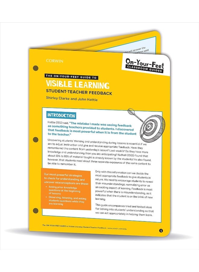 Corwin The On-Your-Feet Guide to Visible Learning: Student-Teacher Feedback 