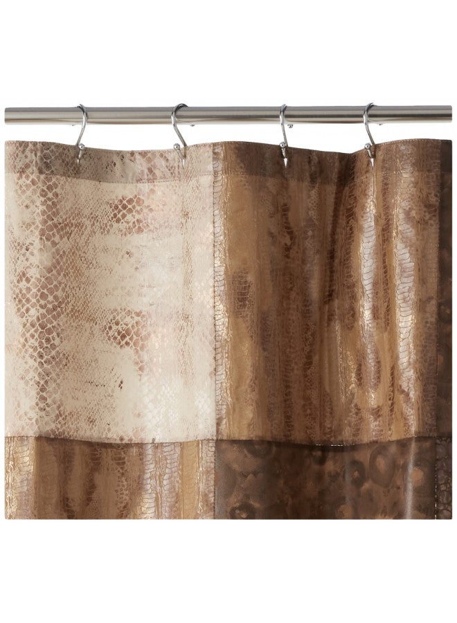 Popular Bath Zambia Collection, Shower Curtain, Chocolate 72.00" x 70.00" - Image 2