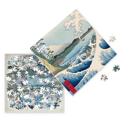 Flame Tree Gift لعبة بازل للبالغين يوتاغاوا هيروشيغي البحر في ساتا 500 قطعة - Image 1