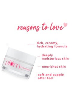 Plum Plum E-Luminence Deep Moisturizing Cream Ultra-hydrating Face Moisturizer For Normal Dry and Sensitive Skin Rich in Vitamin E Nourishes Skin Combats Drynes Smoothens Skin, White 50ml  - Image 2