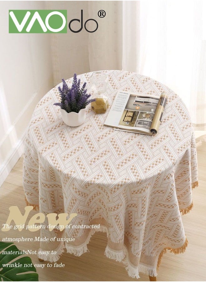 VAOdo Simple Tablecloth Desktop Heat Insulation Table Mat Home Decoration Waterproof Oil-Proof Rectangular Tablecloth 90*90 CM  - Image 1