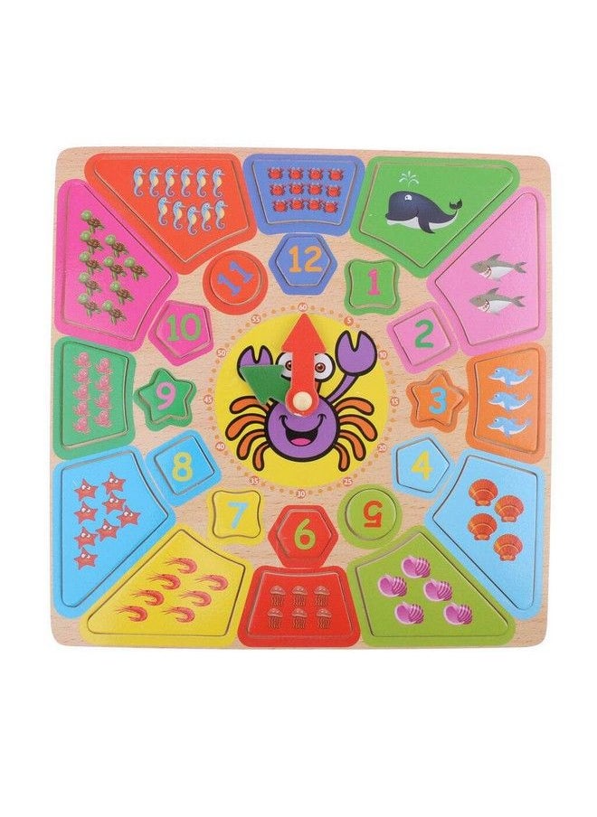 FunBlast Wooden Puzzle Clock Learning Toys For Kids Educational Learning Toys For Kids Toddlers Multi Color  - Image 2
