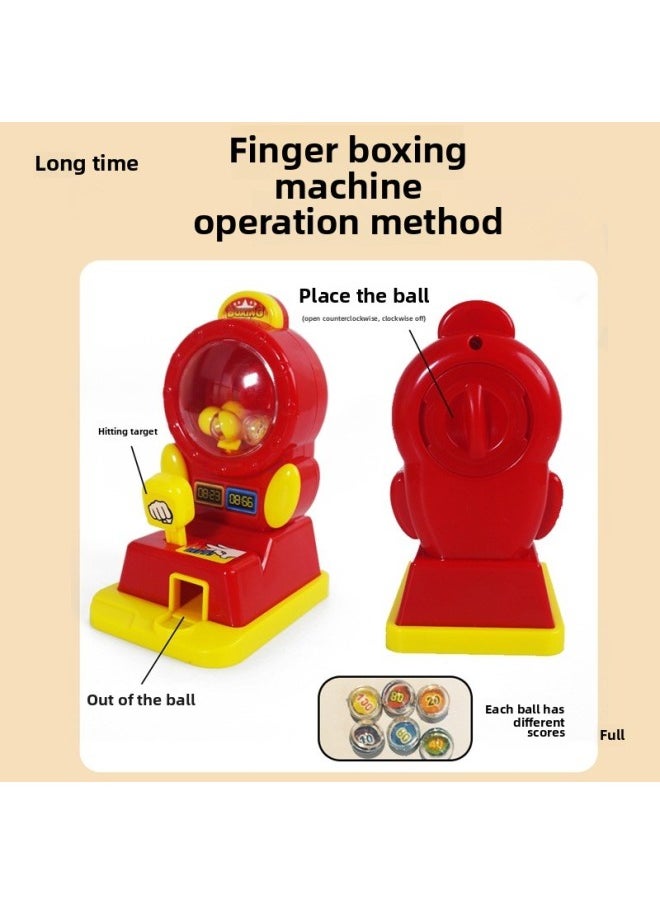 Children's Racing Game Machine Toy Clip Doll Machine Catch Ball Machine Early Education Pinball Machine Catapult Game Men-Color:Pink Cute Duck Desktop Football Machine With 2 Balls