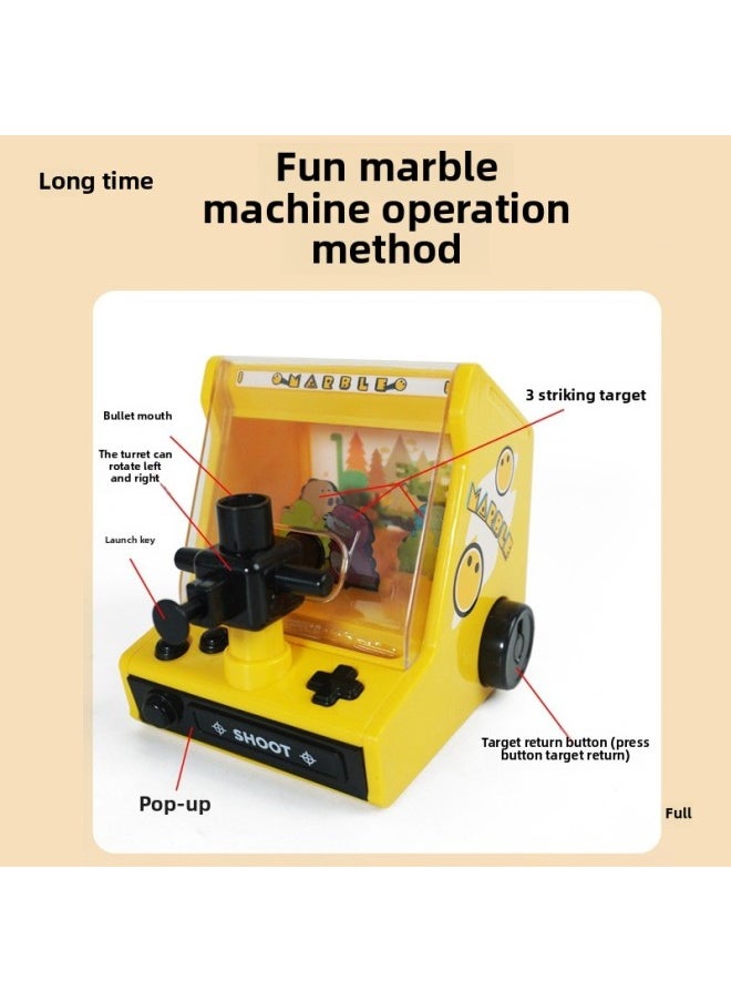 Children's Racing Game Machine Toy Clip Doll Machine Catch Ball Machine Early Education Pinball Machine Catapult Game Men-Color:Pink Cute Duck Desktop Football Machine With 2 Balls