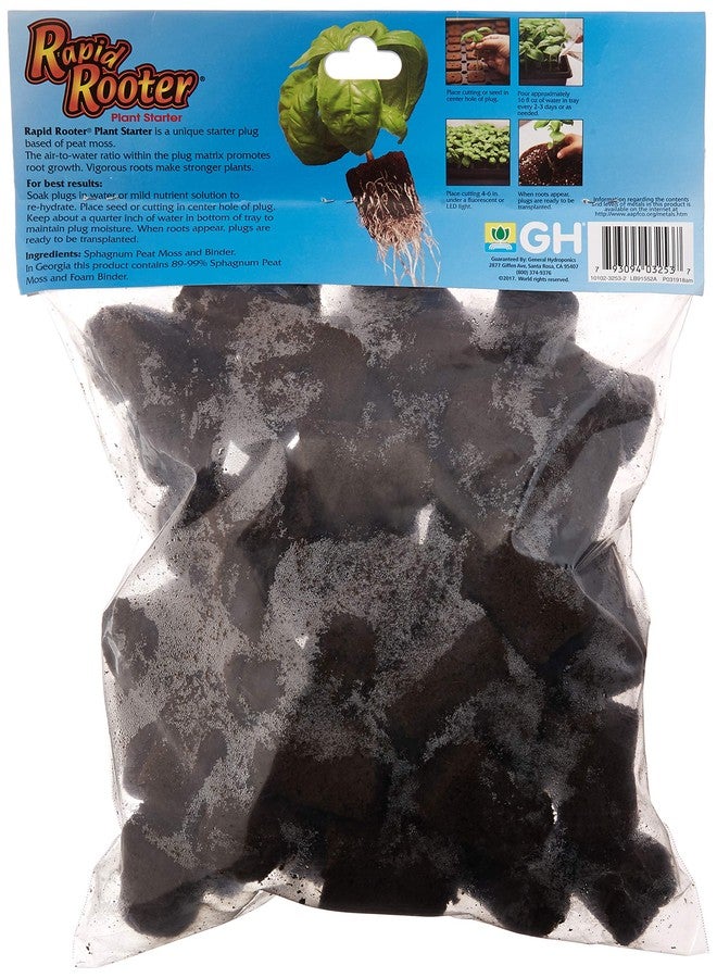 General Hydroponics Rapid Rooter, Starter Plug for Seeds or Cuttings, Great for Soil or Hydroponics Growing System, 50 Plugs - Image 2