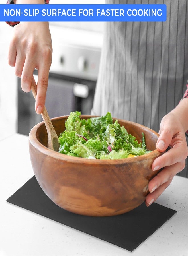 Drydiet لفة من مادة دراي دايت غير قابلة للانزلاق، مقاس 16 بوصة × 3 أقدام، مصنوعة من مادة السيليكون المانعة للانزلاق، قابلة للقص حسب المقاس، مناسبة لسطح الخبز، والأدراج، والطاولات، وأدوات تناول الطعام (أسود). - Image 4