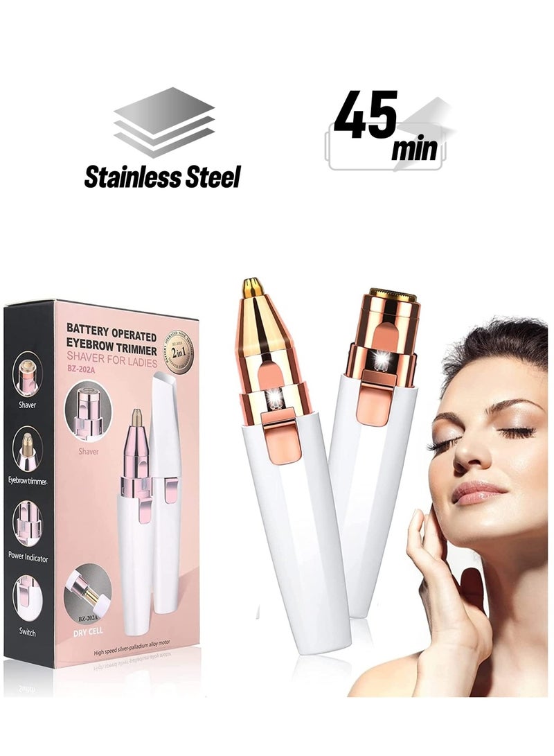 ام اس 2 في 1 غير مؤلم الحواجب الانتهازي للعين الأنف الجسم إزالة شعر الوجه - Image 1