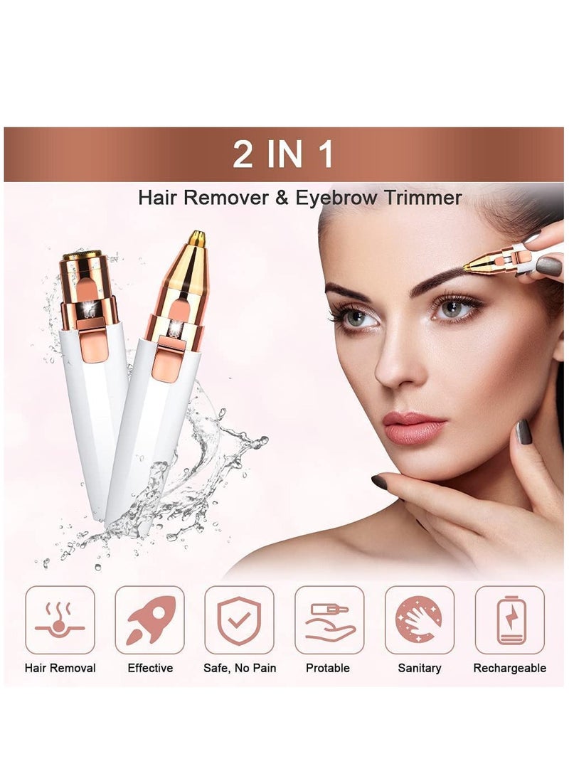 ام اس 2 في 1 غير مؤلم الحواجب الانتهازي للعين الأنف الجسم إزالة شعر الوجه - Image 4