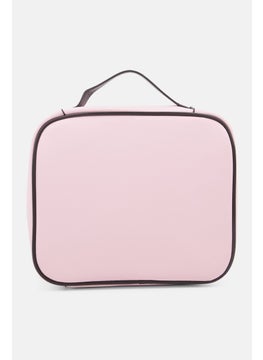 bebe Women Brand Logo Cosmetic Bag, Pink  - Image 2