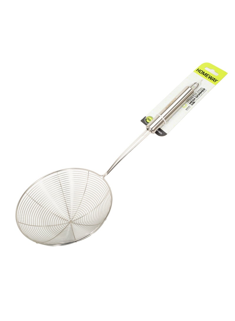 Stainless Steel Mesh Skimmer 17.5cm – Efficient and Durable Straining Tool