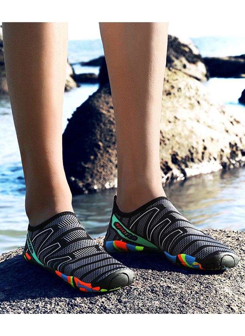 Generic Swimming Shoes For Women and Men Non Slip And Quick-dry Thermoplastic Rubber Sole Beach Water Shoes Socks For Pool Snorkeling Surfing Kayaking Walking Yoga  - Image 4